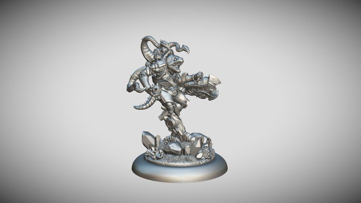 Star Scrappers: Hy'dran Mu'Ren Bombardier 3D Model