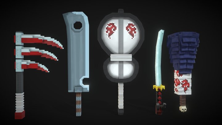 Red Cloud Weapons 3D Model