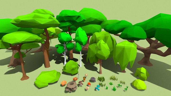 Plants Pack - Jungle Trees – Modèle 3D gratuit STL
