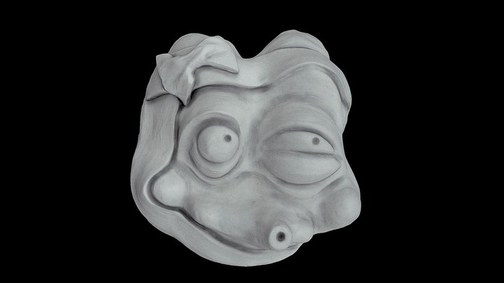 Mask: Hyottoko 3D Model