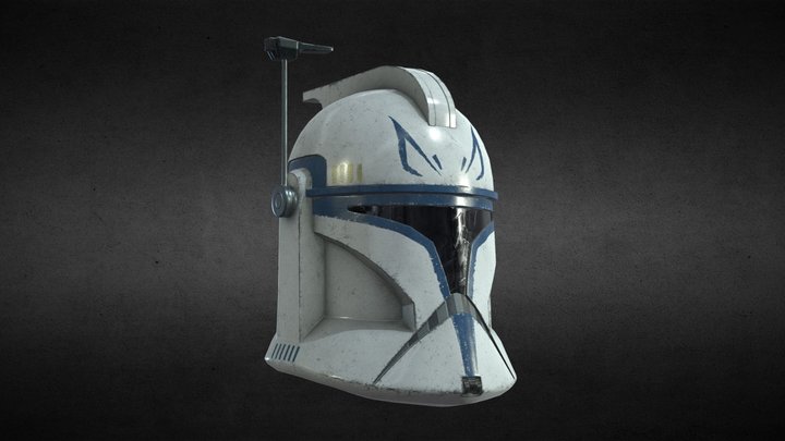 Captain Rex Clone Trooper Helmet Phase 1 3D Model