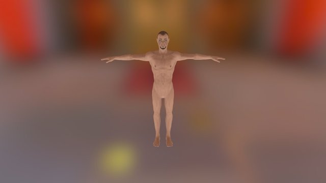 Avatar mâle "musclé" étape A 3D Model