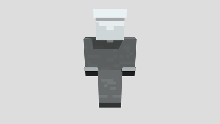 Cameraman minecraft 3D Model