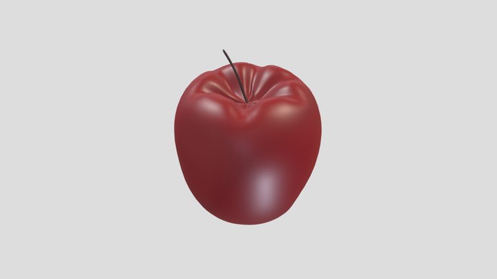 Red Apple 3D Model