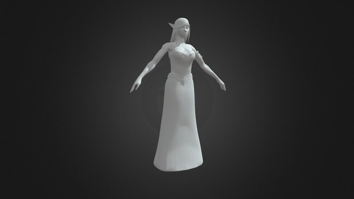 Stylized Elf 3D Model