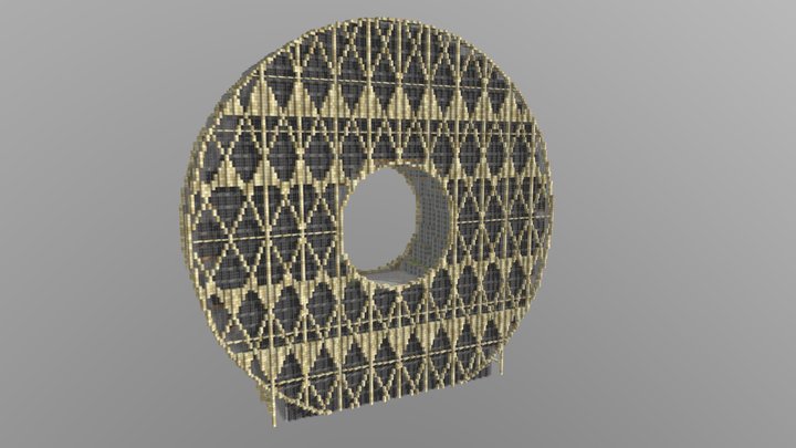 Minecraft Guangzhou Circle 3D Model