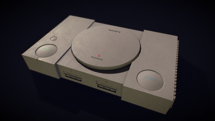 PlayStation 1 3D Model