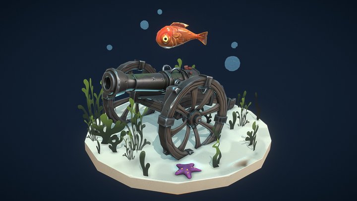 [STUDENT WORK] The Sunken Cannon 3D Model
