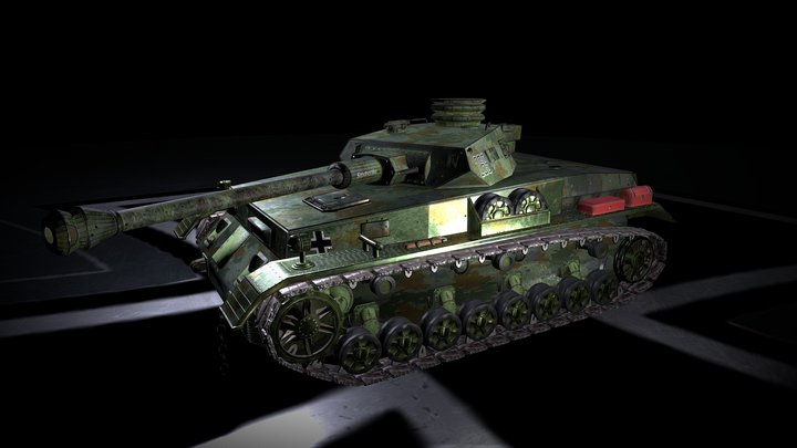 CT6122 - Panzer IV F2 Tank 3D Model
