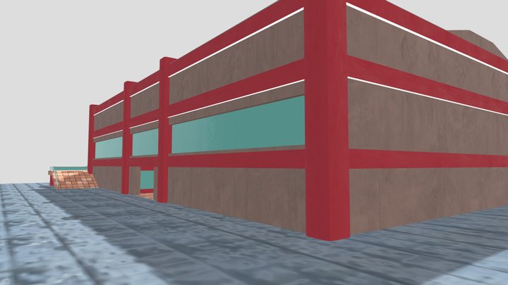 Empty Mall 3D Model