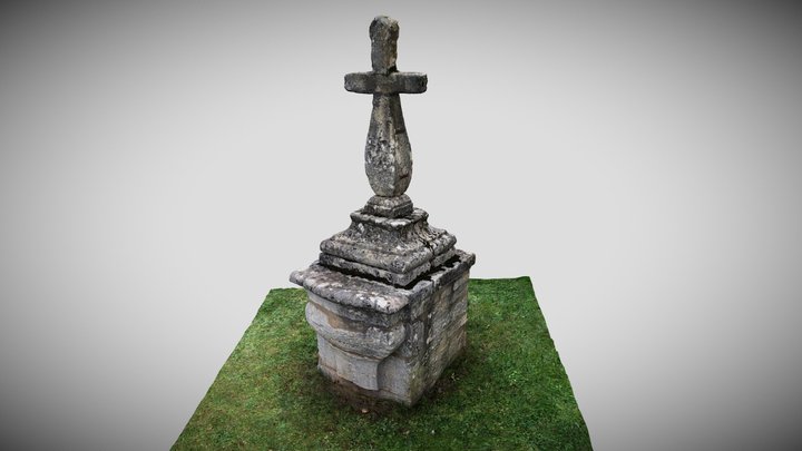 Croix autel à Chavagnac, Corrèze 3D Model
