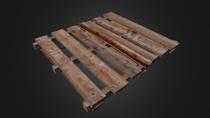Wood Pallet 3D Model
