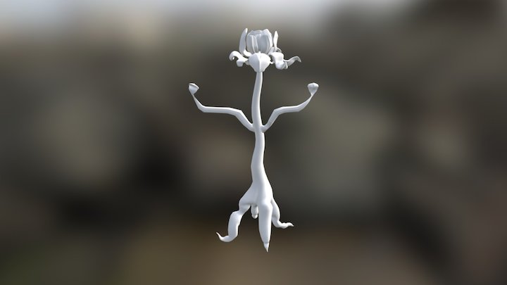 Flower-character-nido 3D Model
