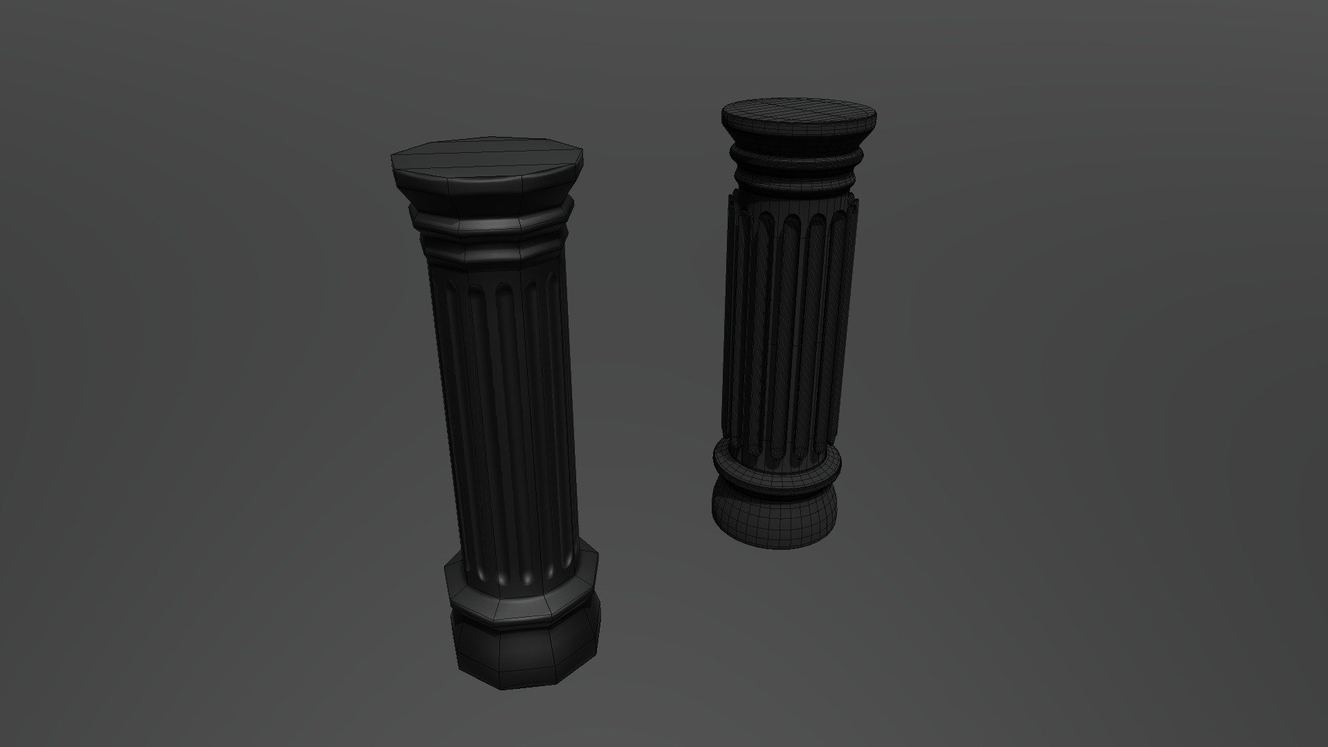 Learning 3dsMax 4: Normal baking practice 1
