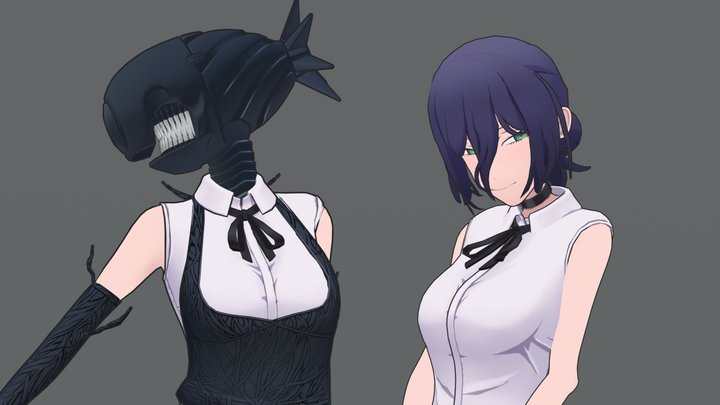 Chainsaw Man / Reze&Bomb 3D Model