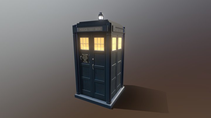 Whittaker TARDIS Exterior 3D Model
