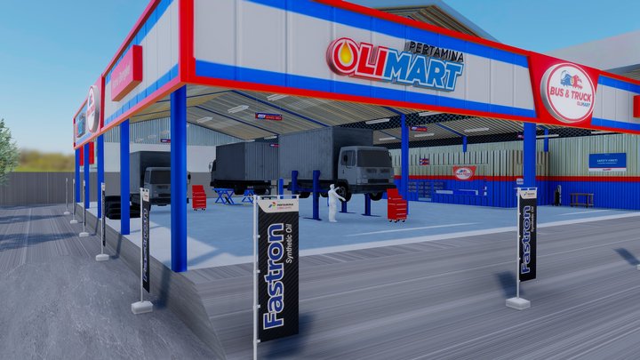 Olimart Bus&truck 2 Jalan 3D Model