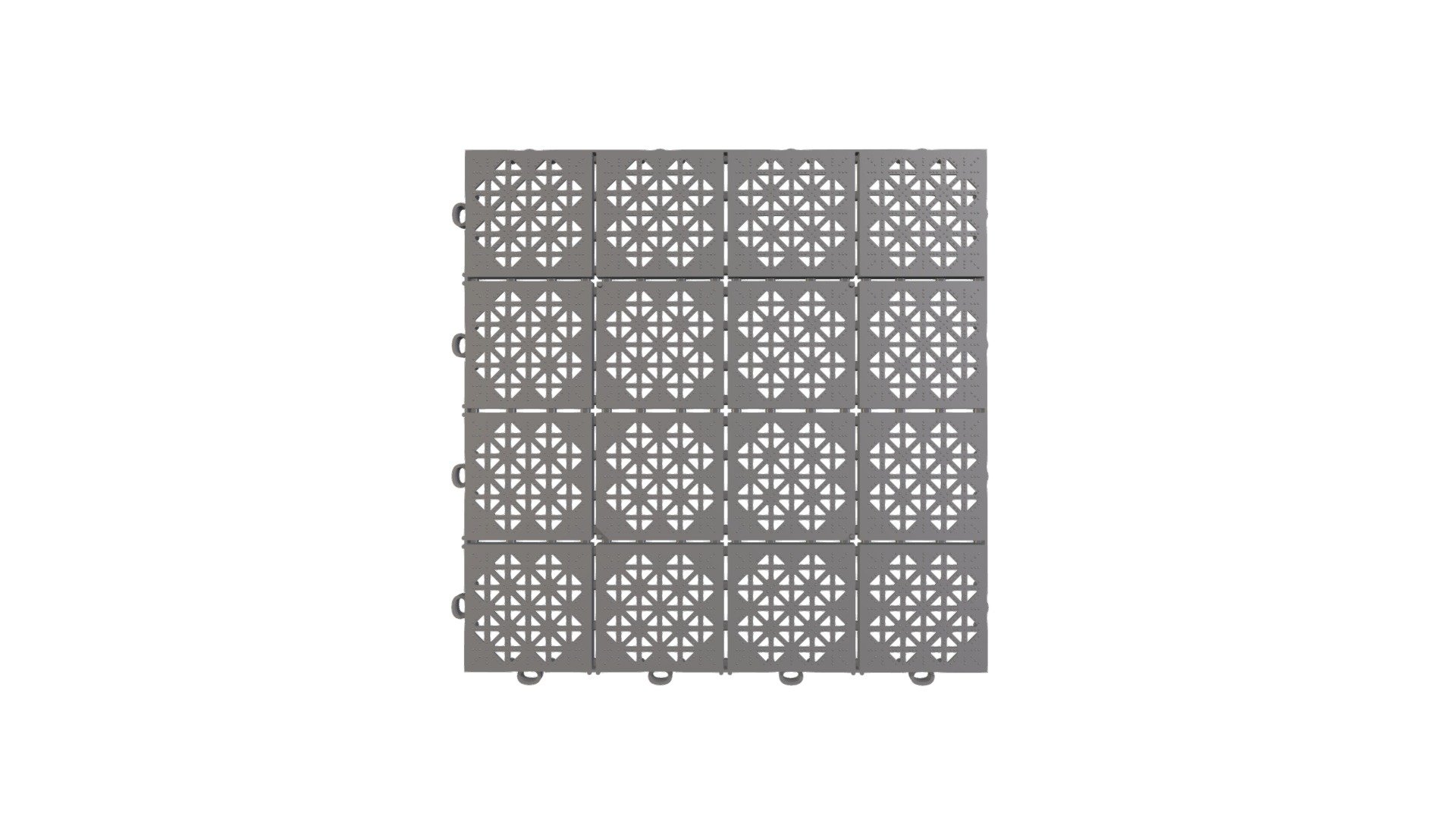 Atena Floor Tile Grey 300x300x10mm — Sketchfab embed 3D viewer