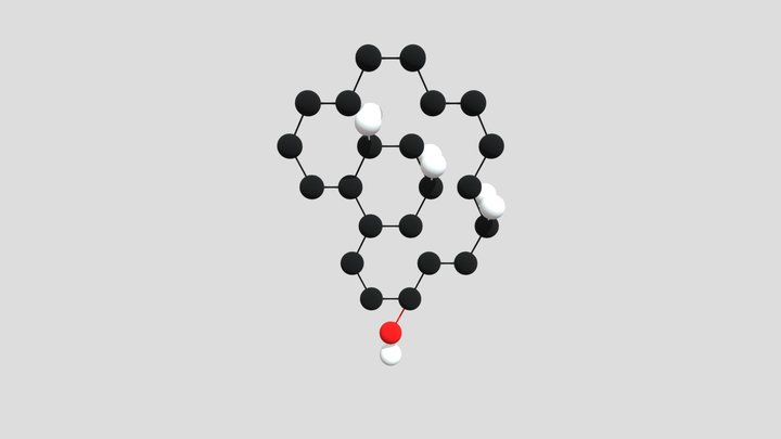 Cholesterolio molekulė 3D Model