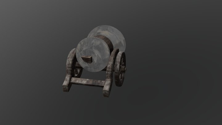 火砲1 3D Model