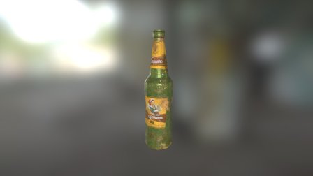 Beer Bottle/PBR render 3D Model