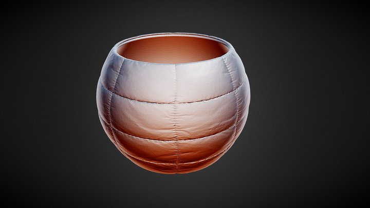 Padded Cup Container 3D Model