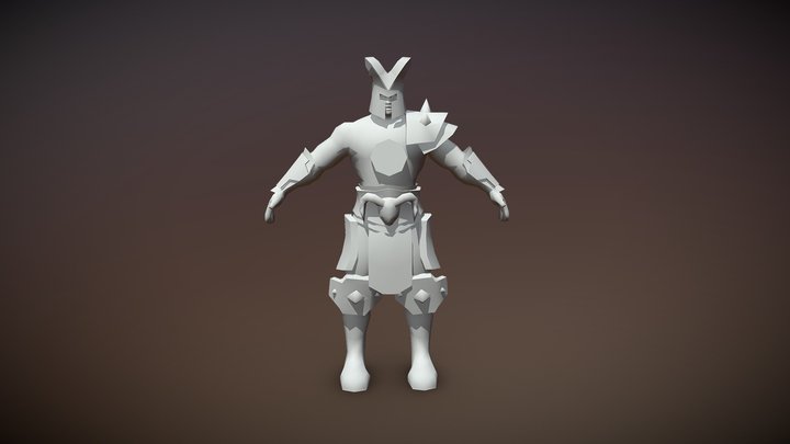 Barbarian warrior 3D Model