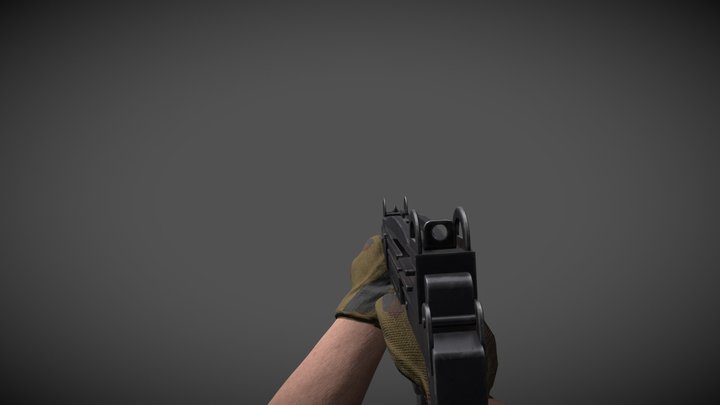 Modern Animated FPS Weapons - Smg 3D Model