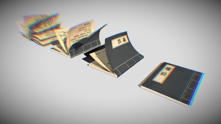 Open-book 3D models - Sketchfab