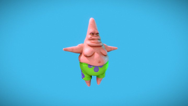 Realistic Patrick Star 3D Model