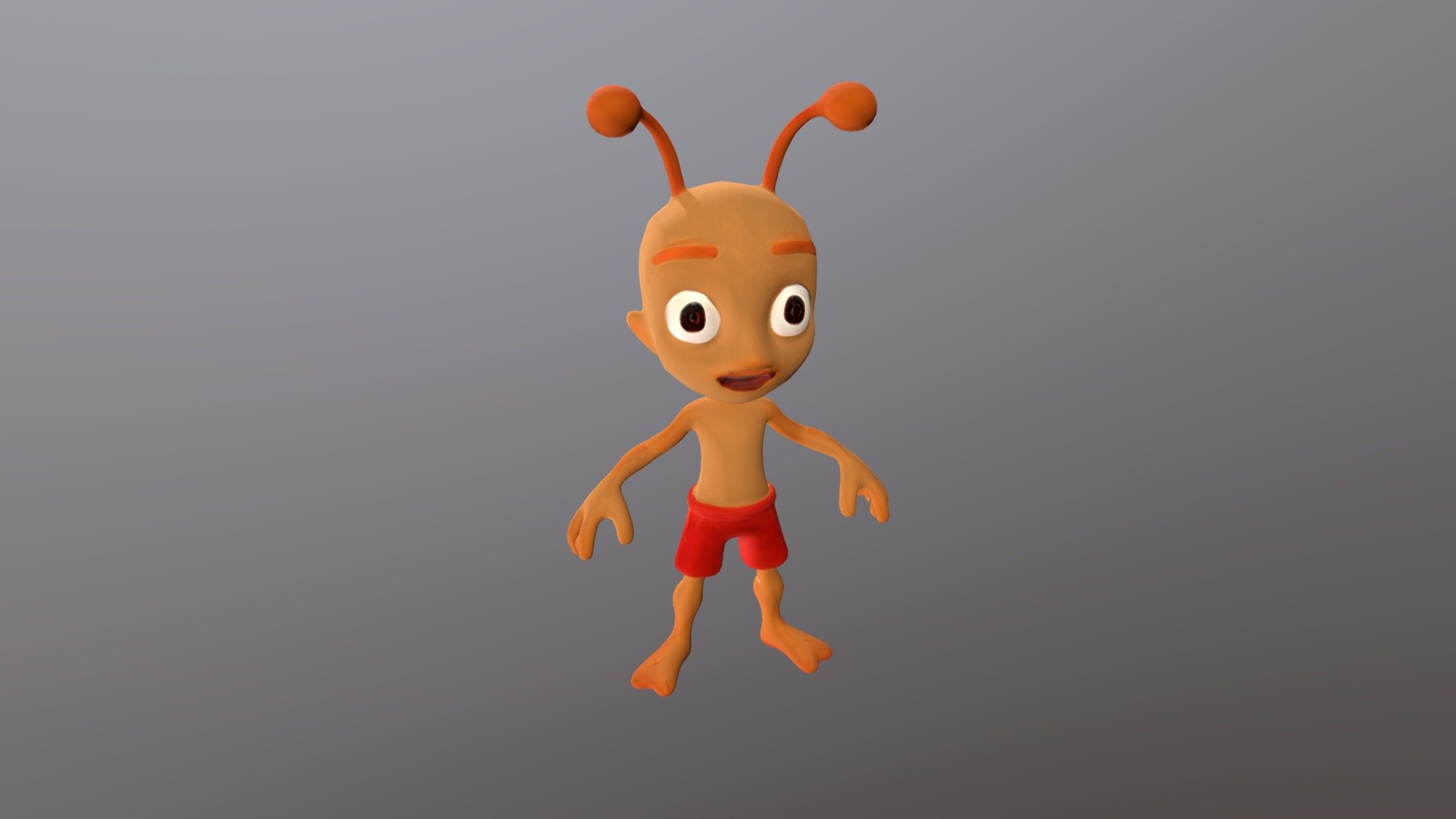 Cartoon humanoid insect character - 3D model by MrCleanBeard (@tiedyezo ...