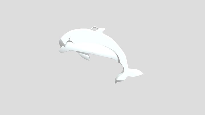 Dolphin Keychain 3D Model