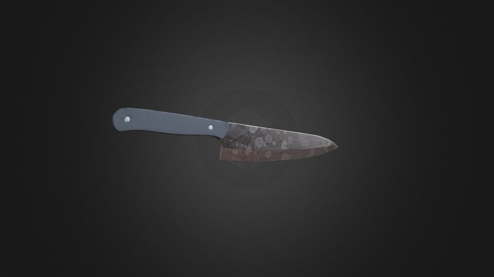 Chef Knife without blood [Game ready] 3D Model