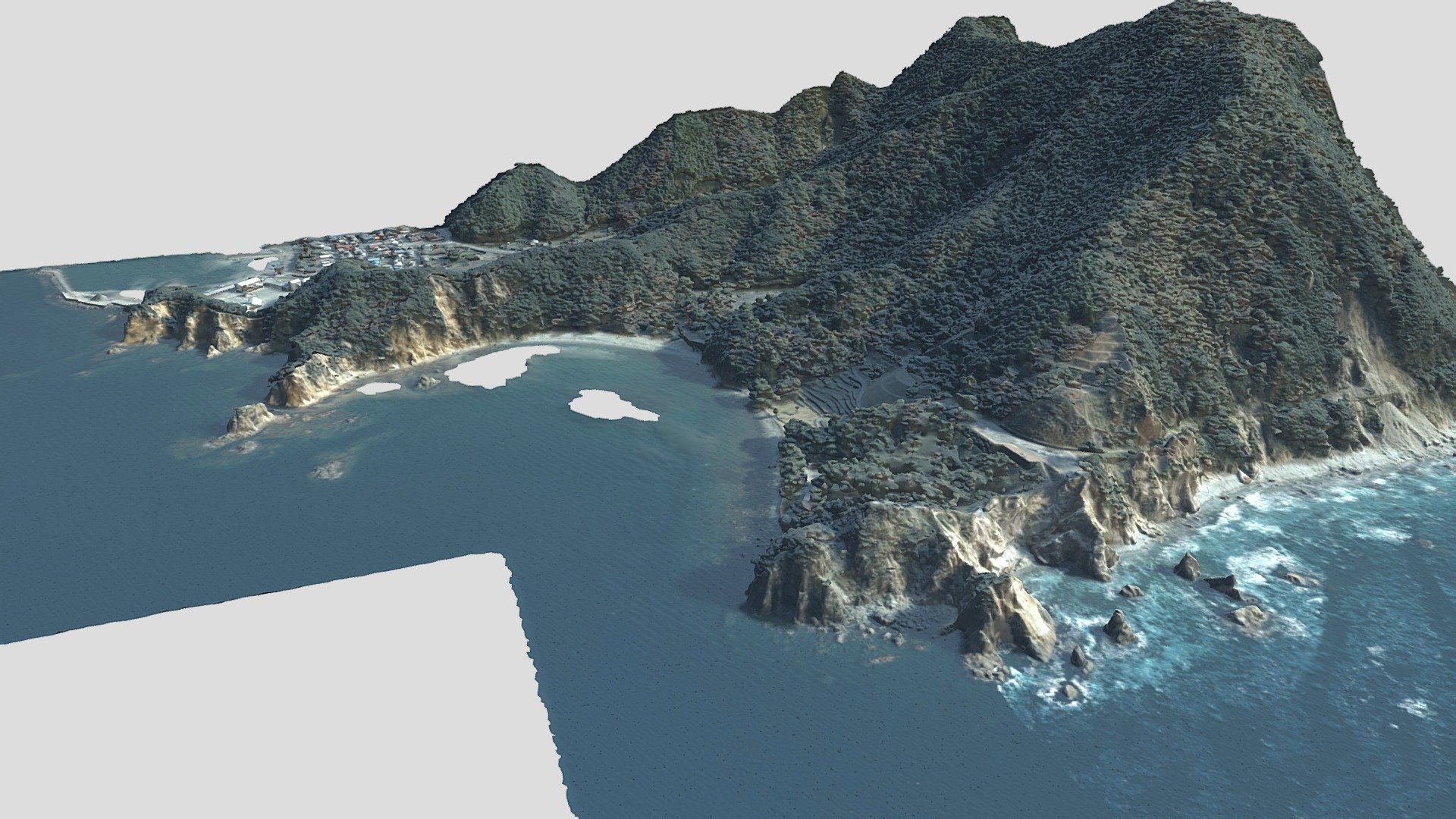 黄金崎 Cape Kogane — Sketchfab embed 3D viewer