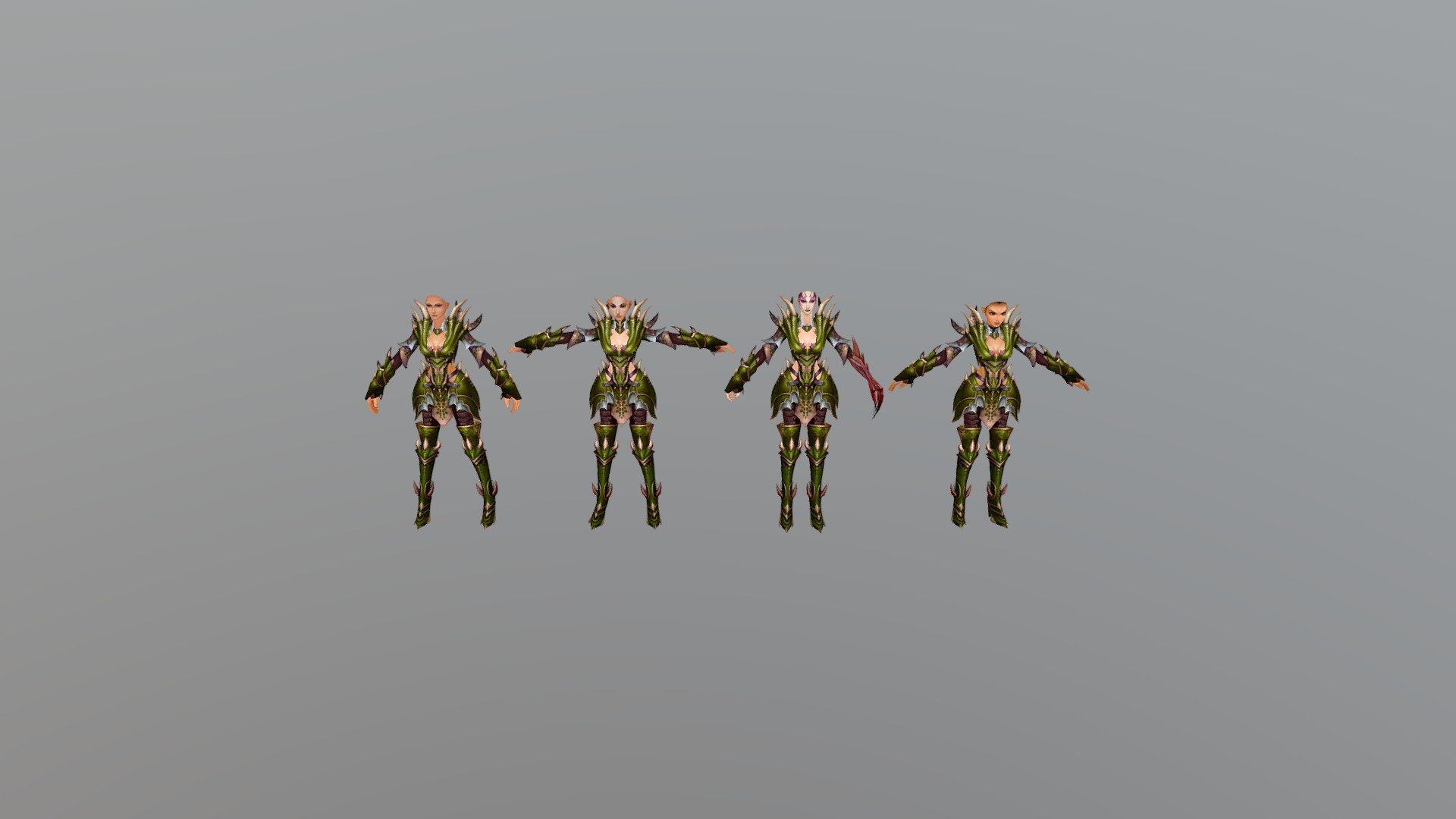 Leafdragon woman set Mark