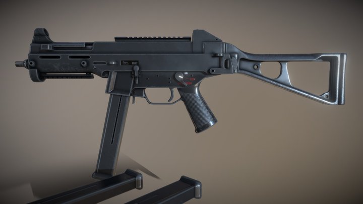 HK UMP submachine gun 3D Model