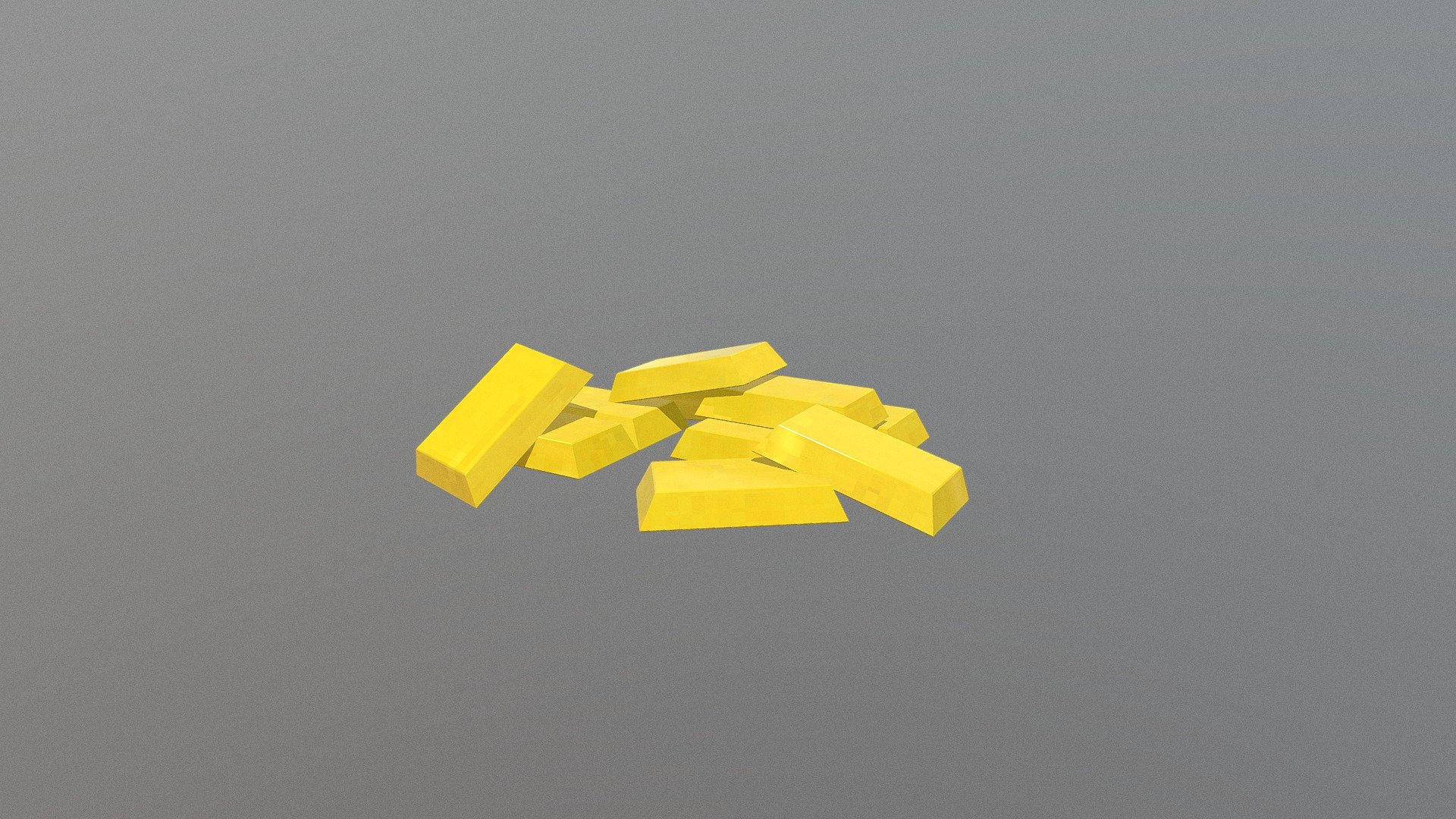 Gold Bar pile - Download Free 3D model by pooiloui2 [ac639a7] - Sketchfab