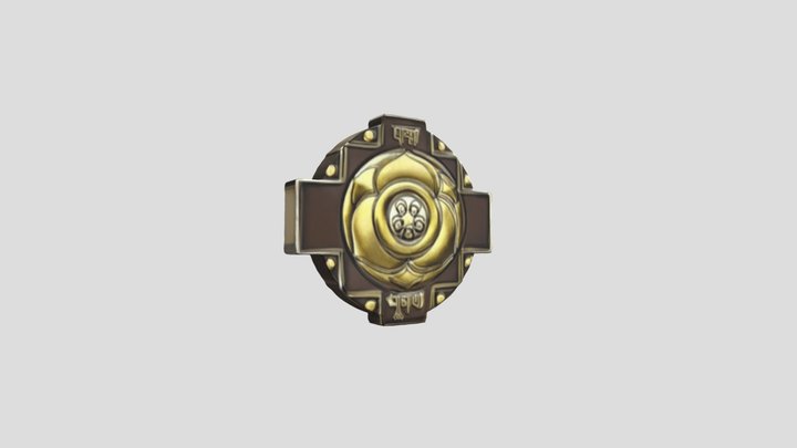 Padma Bhushan Award 3D Model