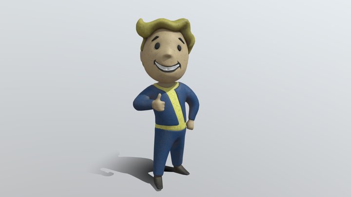 Vault Boy 3D Model