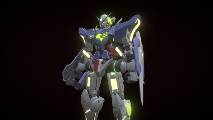 GN-001 Gundam Exia 3D Model