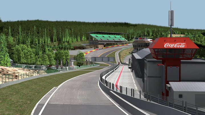 Circuit de Spa-Francorchamps 2022 layout – Modello 3D gratuito STL