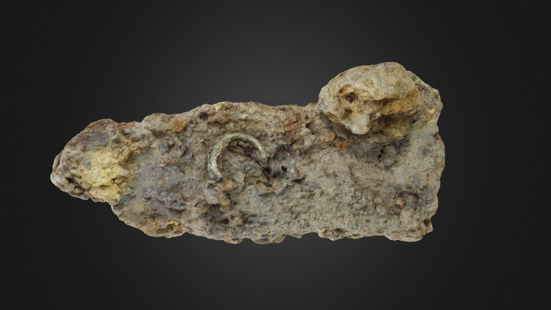 Encrusted Iron Knife