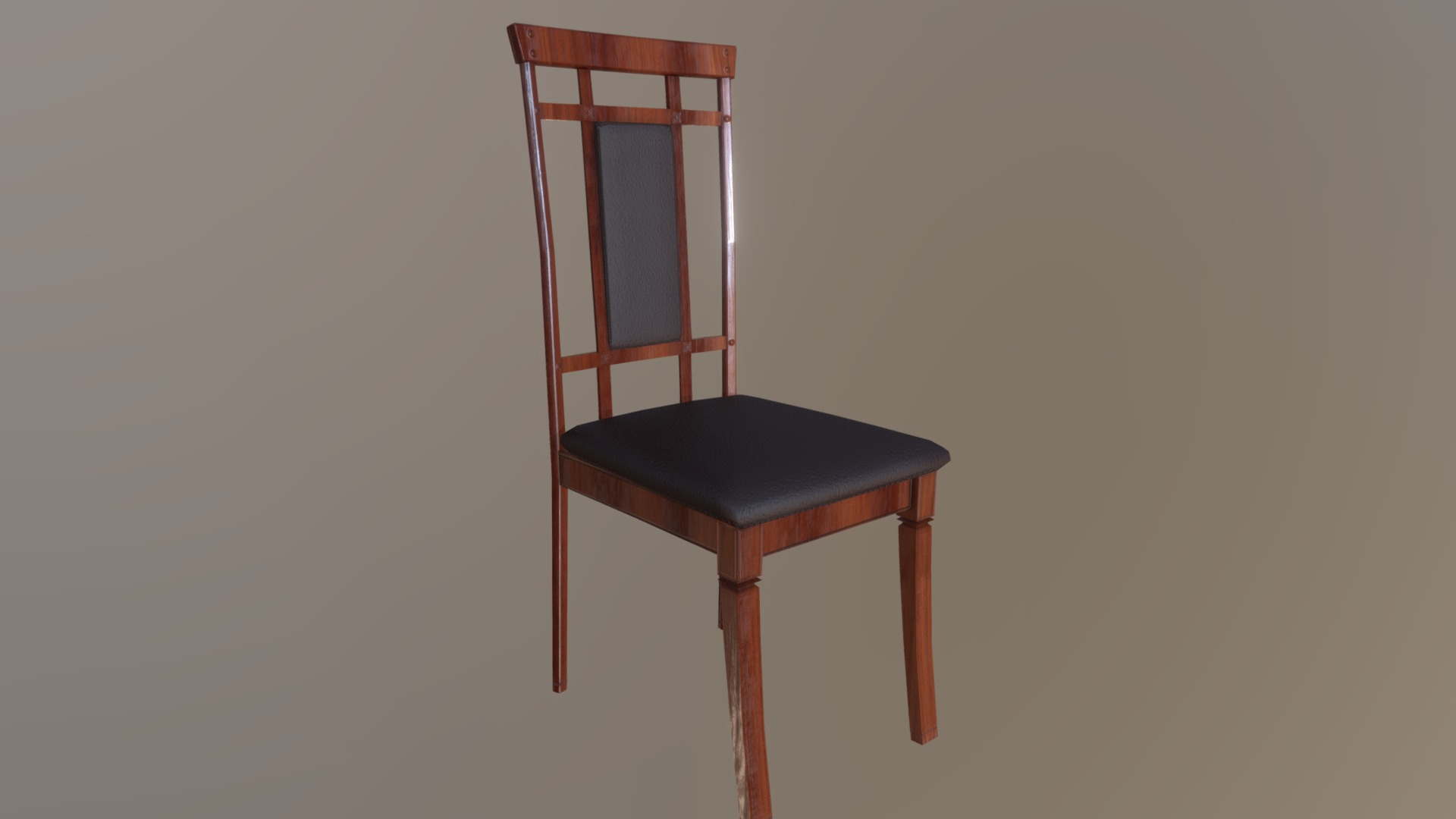 3D model Superfuntimes Diningroom Chair - This is a 3D model of the Superfuntimes Diningroom Chair. The 3D model is about a chair with a cushion.