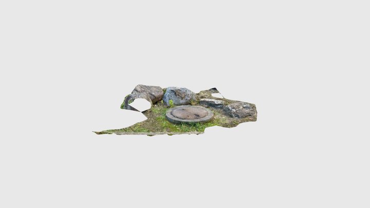 ritsumei24x_岩とマンホール 3D Model