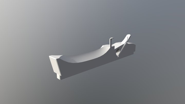 Taiwanese Traditional Wood-made Plane Cutter-大邊鉋 3D Model