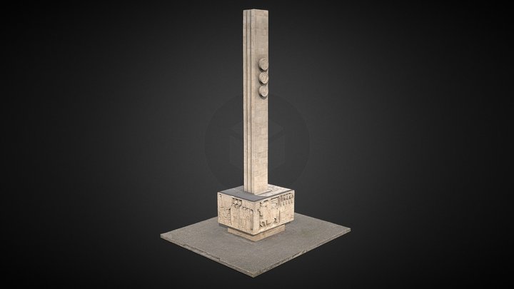 Monumentul lui Mihai Viteazu de la Guruslău 3D Model