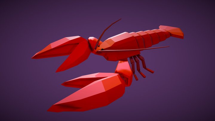 Lobster - Lowpoly 3D Model
