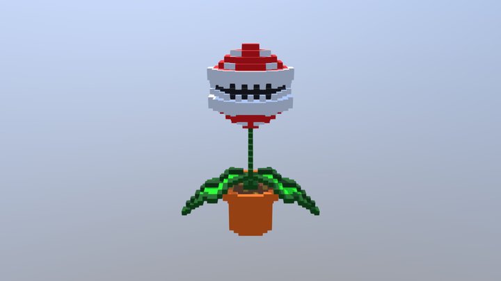 Planta piraña nintendo 3D Model