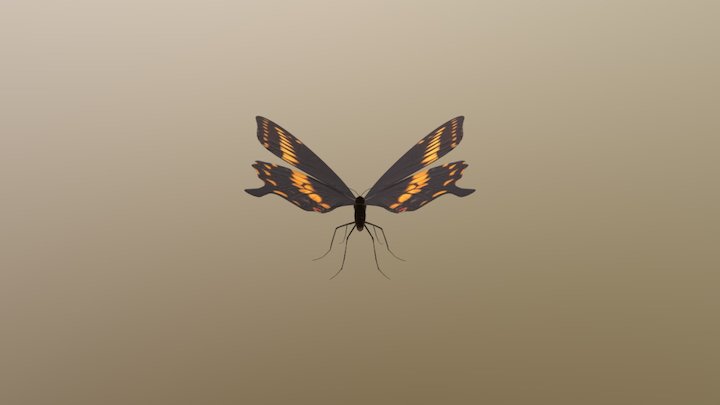 Sex Lies & Butterflies (Butterfly 1 w/o anim) 3D Model