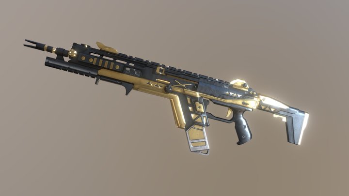 R-301 Black Gold 3D Model